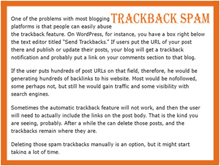 Trackback Spam
